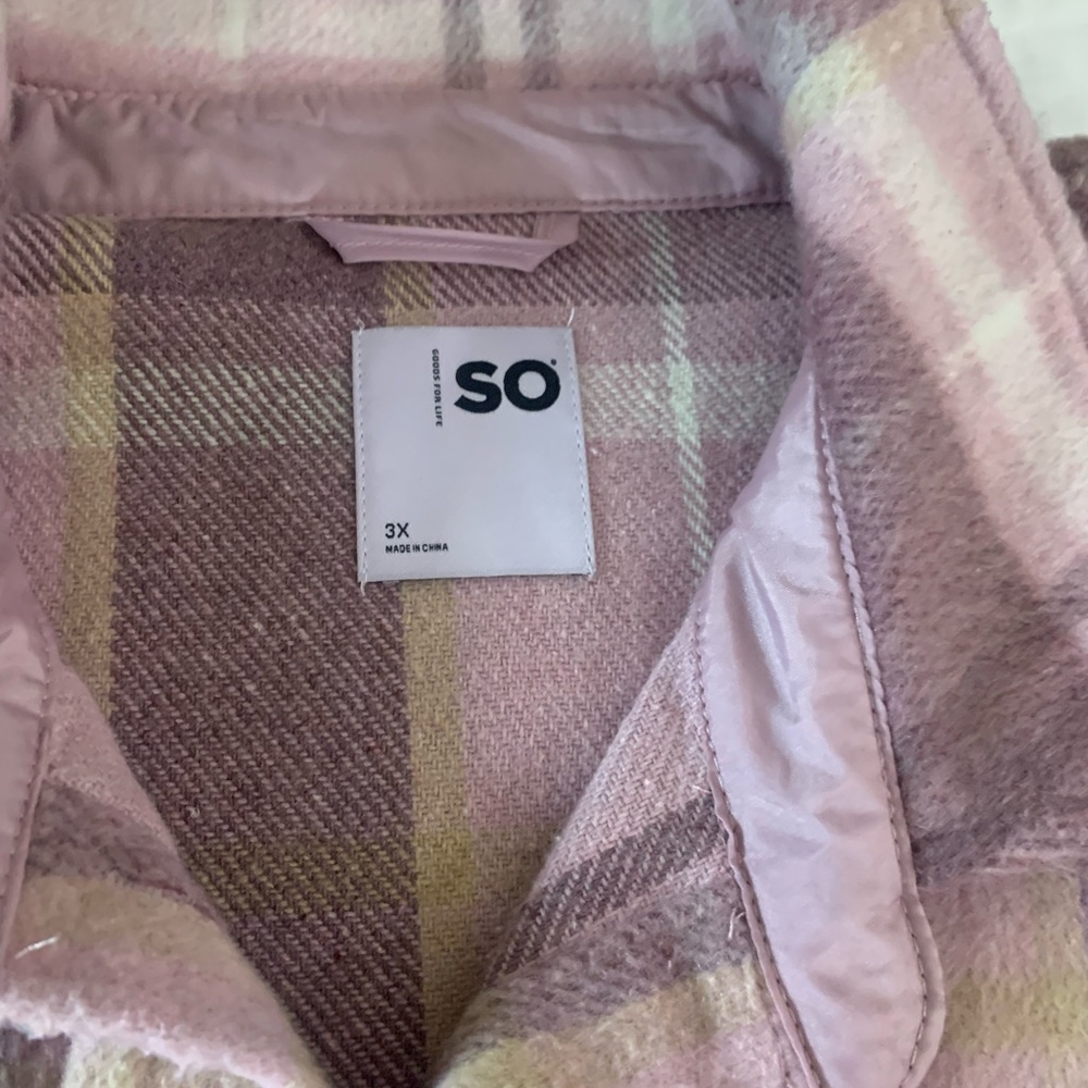 SO Pink and Cream Checkered Jacket